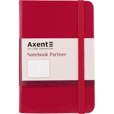 Блокнот "Axent" /8301-03-A/ Partner, 95*140/96арк, кліт, черв (1/24)