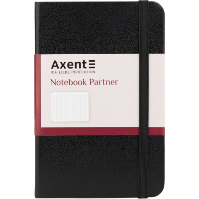 Блокнот "Axent" /8301-01-A/ Partner, 95*140/96арк, кліт, чорна (1/24)