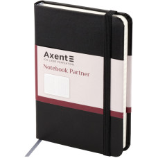 Блокнот "Axent" /8301-01-A/ Partner, 95*140/96арк, кліт, чорна (1/24)