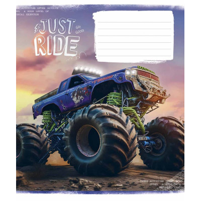 Зошит уч. "Школярик" 18арк.== /3287L/ "Offroad masters" ВД-лак (хлопчик) (25/250)