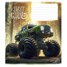 Зошит уч. "Школярик" 18арк.== /3287L/ "Offroad masters" ВД-лак (хлопчик) (25/250)