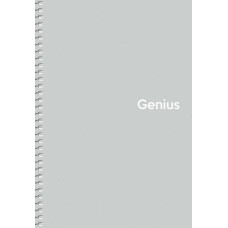 Блокнот "Genius" спіраль /A5-080-6804K/ ##, пластик 0,5 мм, 70 г/м2, заокруглені кути (4/80)