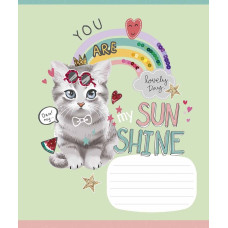 Зошит уч. "Star" 12арк.== /3295L/ "I love you (Я люблю тебе)" ВД-лак (дівчинка) (30/360)