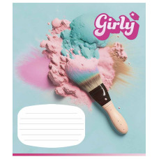 Зошит уч. "Star" 12арк.== /3330L/ "Girly (Дівчачі штучки)" ВД-лак (дівчинка) (30/360)