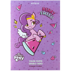 Папір кольоровий "Kite" /LP24-250/ двосторонній А4/(15арк/15кол) My Little Pony (1/50)