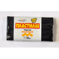 Пластилін "TRAVEL KIDS" восковий /333104/TK/ чорний 30г (12/48)