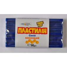 Пластилін "TRAVEL KIDS" восковий /333105/TK/ синій 30г (12/48)