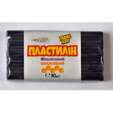 Пластилін "TRAVEL KIDS" восковий /333112/TK/ фіолетовий 30г (12/48)