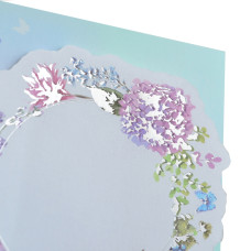 Набір паперових декорів "Santi" /742547/ з клейким шаром "Floral frame", фольгований, 20 шт. в уп. (1/12/432)