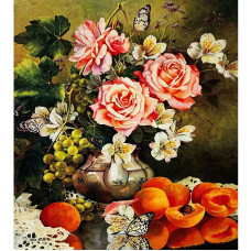 Алмазна мозаїка "JO" /GB70722/ "Літній натюрморт" рулон, 30*40см
