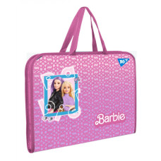 Папка-портфель на блискавці А4+ "Yes" /492240/ "Barbie" рожевий з ткан. ручк. (1/12/48)