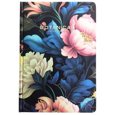Блокнот А5/64 "Bourgeois" /N9553/ Тв.обкл.на метал. фользі, вн.блок 60г, # (1/60)