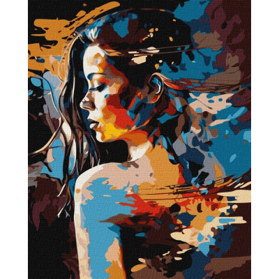 Картина за номерами "Ідейка" /KHO7303/ "Дівчина-загадка" 40*50см