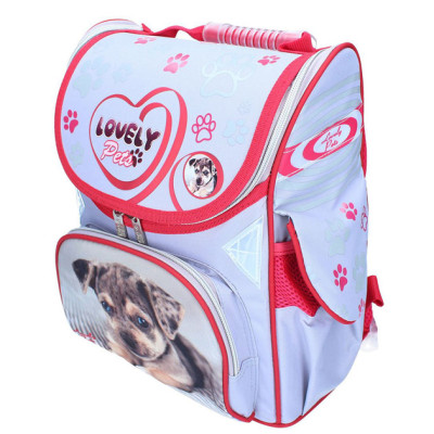 STOCK Ранець "CLASS" /9705/ "Lovely Pets",2 від.,34*26*14см  (1/4)