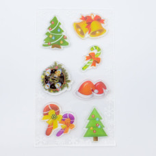 Наклейка Новорічна "ANGEL GIFTS" /B-8364/ 20*20см (12)