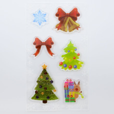 Наклейка Новорічна "ANGEL GIFTS" /B-8364/ 20*20см (12)