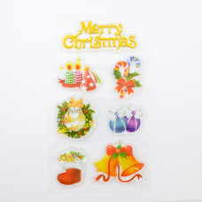 Наклейка Новорічна "ANGEL GIFTS" /B-8364/ 20*20см (12)