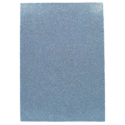 Флексика(фоаміран) "JO" /17GLKA4-071/ EVA 1,7mm A4 GLITTER з клеєм "Блакитний" 10шт/уп (1/96)