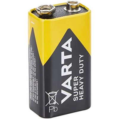 Батарейка "VARTA" /6F22/1Shrink/632/ сольова, 9V, КРОНА (1/12)