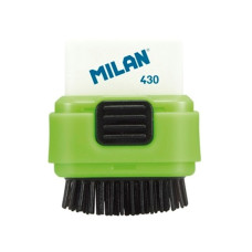 Гумка "MILAN" /4901116/6400/ + щіточка "Compact Fluo" Дісплей, кол. мікс (16)