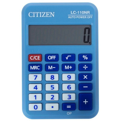 Калькулятор "CITIZEN" /LC-110NR/BL/ карман.8-разр.87*58мм