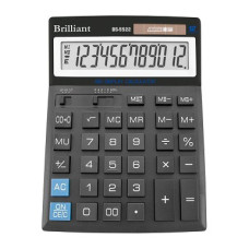 Калькулятор "Brilliant" /BS-5522/ наст.12-разр.2 пам. 199*151