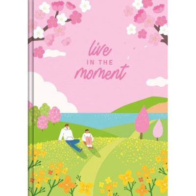 Блокнот А5/176арк "Рюкзачок" /ТП-2/ "LIVE  IN THE  MOMENT" # тв/лам. обкл., 60г/м2, мікс (1/12)