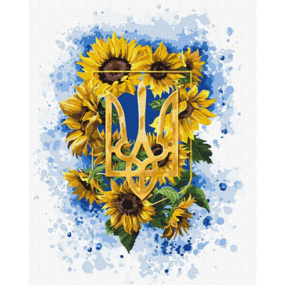Картина за номерами "Ідейка" /KHO5059/ "Сонячний тризуб" 40*50см