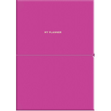 Планер А5/208 стор. недат."Genius" /A5-7105Pink/ обкл.поліуретан, крем блок, 80г/м2 "Pink" (1/12)