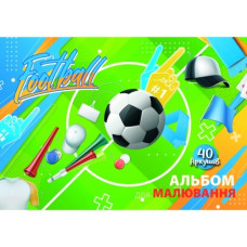 Альбом для малювання А4/40 арк. "Рюкзачок" /А-13/ на спіралі, УФ-лак, 100г/м2, мікс (1/12)