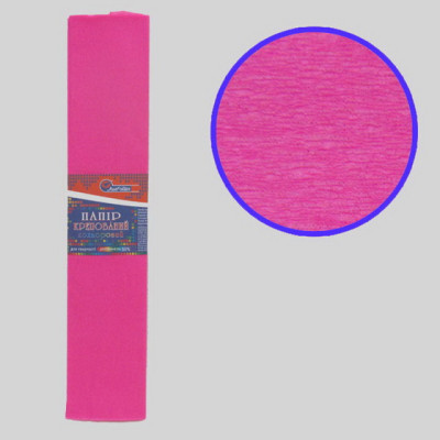 Гофропапір 150%, 95г/м2 JO /KR150-8006/ 50*200см, Яскраво - рожевий (1/100)