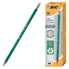 АКЦІЯ Олівець простий "BIC" Evolution (уп.12шт) /8803323/924/ 655 HB з гумкою 5+1 (1)