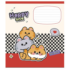 Зошит уч. "Школярик" 18арк.# /3532K/ "Happy one " виб.УФ-лак (дівчинка) (25/250)