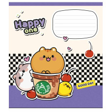 Зошит уч. "Школярик" 18арк.# /3532K/ "Happy one " виб.УФ-лак (дівчинка) (25/250)