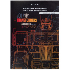 Папір кольоровий "Kite" /TF24-250/ двосторонній А4/(15арк/15кол) Transformers (1/50)