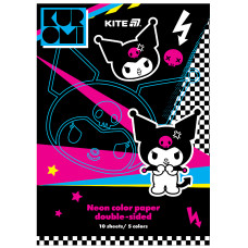Папір кольоровий "Kite" /HK24-252-2/ неон A4/(10арк/5кол) Kuromi Куромі (1/50)