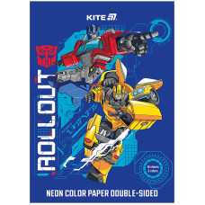Папір кольоровий "Kite" /TF24-252/ неон A4/(10арк/5кол) Transformers (1/50)