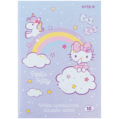 Картон білий А4/10арк. "Kite" /HK24-254/ двосторонній, Hello Kitty (1/50)