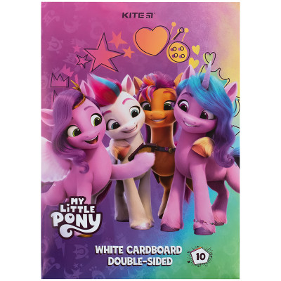Картон білий А4/10арк. "Kite" /LP24-254/ двосторонній, My Little Pony movie (1/50)