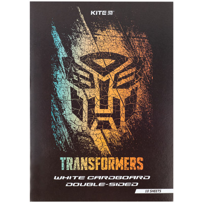 Картон білий А4/10арк. "Kite" /TF24-254/ двосторонній, Transformers (1/50)
