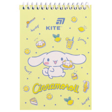 Скетчбук А6/48арк. "Kite" /CR26-196/ пласт. спіраль Cinnamoroll (1/20)