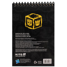 Скетчбук А6/48арк. "Kite" /TF26-196/ пласт. спіраль Transformers (1/20)