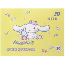 Зошит для нот А5/20арк "Kite" /CR26-405/ Cinnamoroll (1/10)