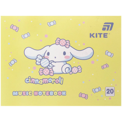 Зошит для нот А5/20арк "Kite" /CR26-405/ Cinnamoroll (1/10)