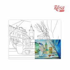 Картина на картоні з контуром "ROSA START" 30*40 Міста "Львів" /927/ БЕЗ ФАРБ