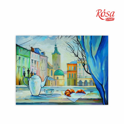 Картина на картоні з контуром "ROSA START" 30*40 Міста "Львів" /927/ БЕЗ ФАРБ