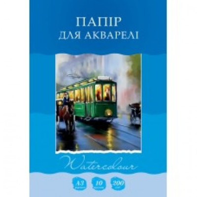 Папка для акварелі А4/10арк "Рюкзачок" /БА-6/ картон,  200 г/м2 (1/10)