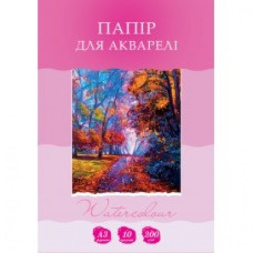 Папка для акварелі А4/10арк "Рюкзачок" /БА-6/ картон,  200 г/м2 (1/10)