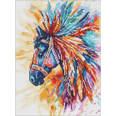 Алмазна мозаїка "Ідейка" /AMO8236/ "Яскравий кінь" 30*40см