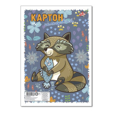 Картон кольоровий "Бріск" (УВ-7)  8кольор.  8арк. А4 (40/160)